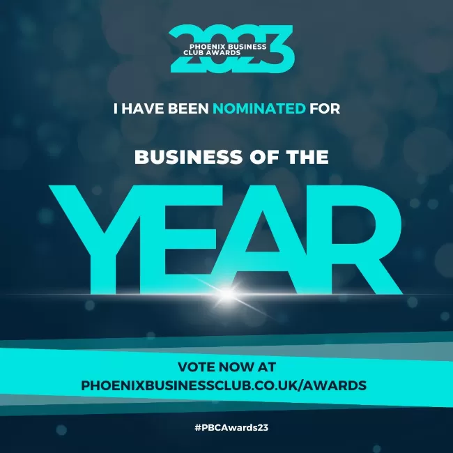 Nomination for Business of the Year at the PBC Awards 2023!